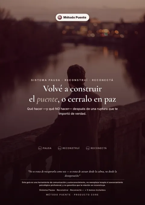 Tapa del PDF Método Puente — Volvé a construir el puente, o cerralo en paz